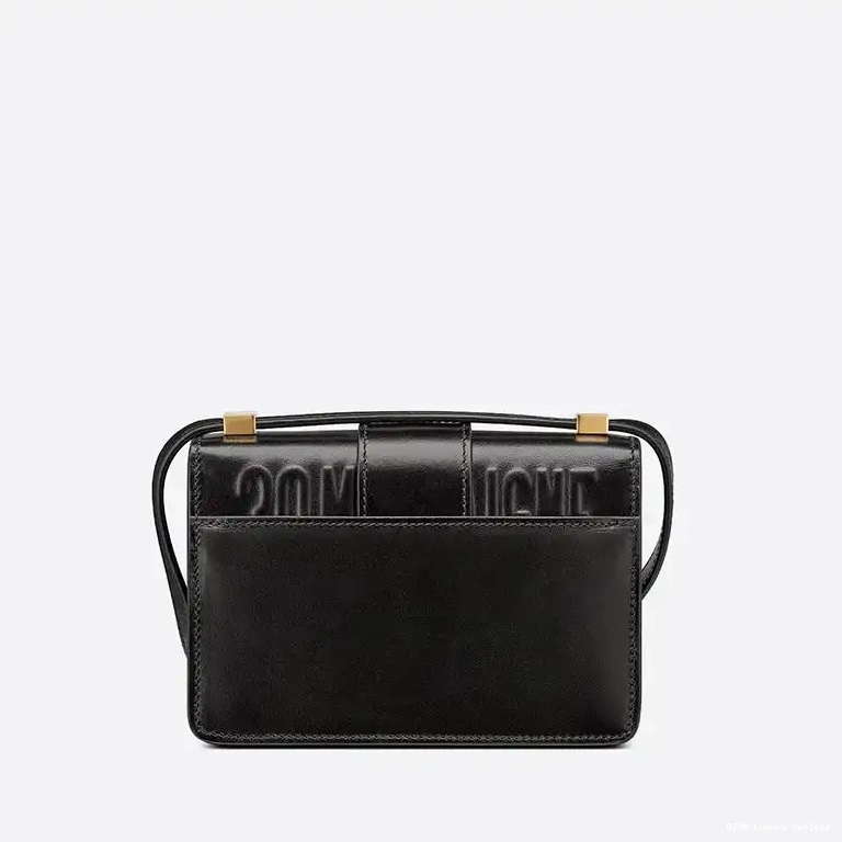 Cheap Bag Dior Calfskin Box Black Montaigne Micro 30 0529 Luxury